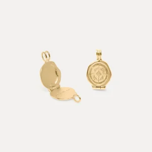 Cheap STILNEST Ad Astra Seal Medaillon Anhänger | 585 Gold