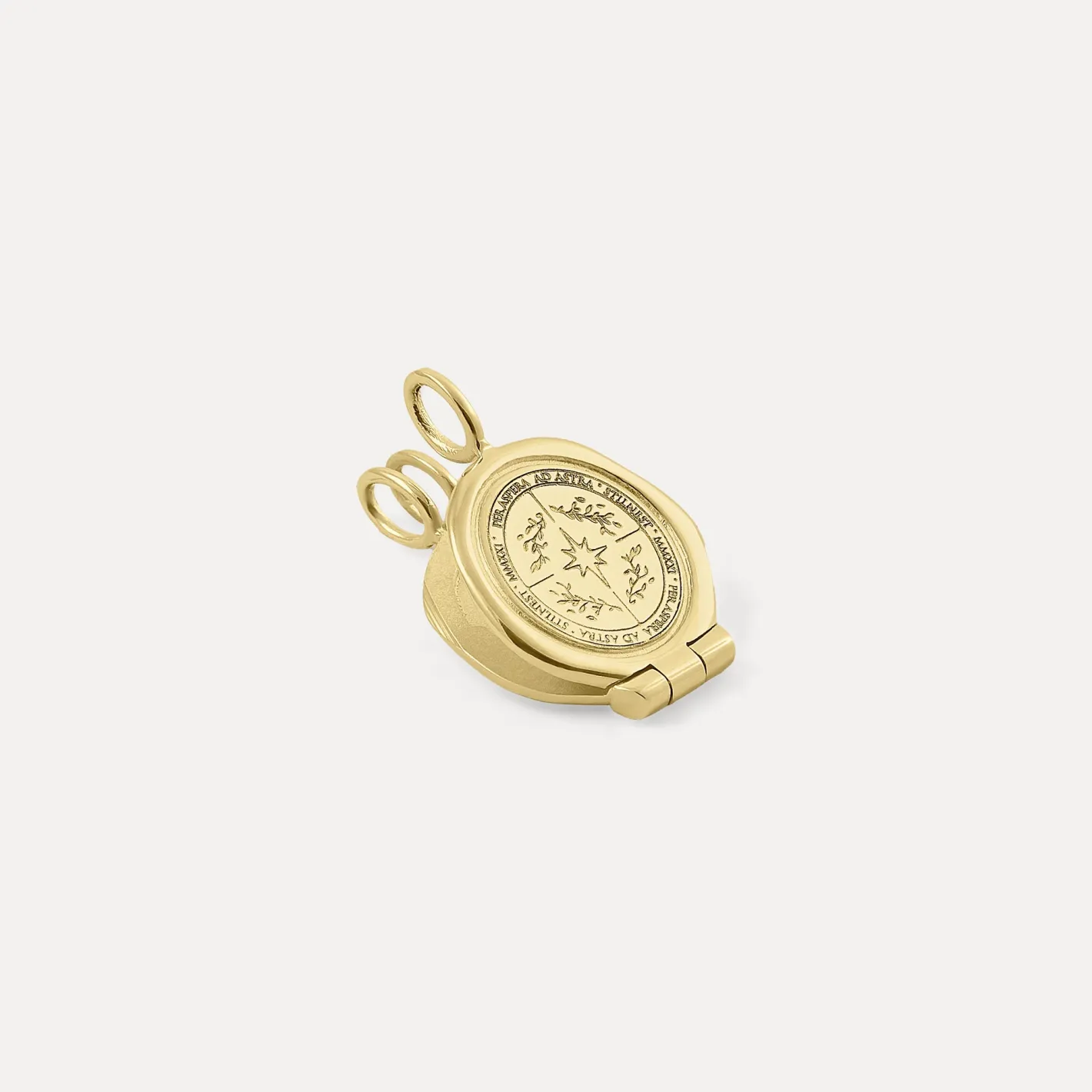 Cheap STILNEST Ad Astra Seal Medaillon Anhänger | 585 Gold