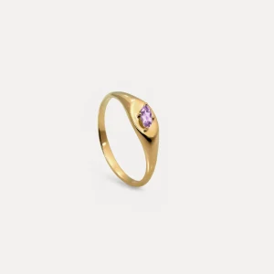 Store STILNEST Amethyst Navette Platform Siegelring