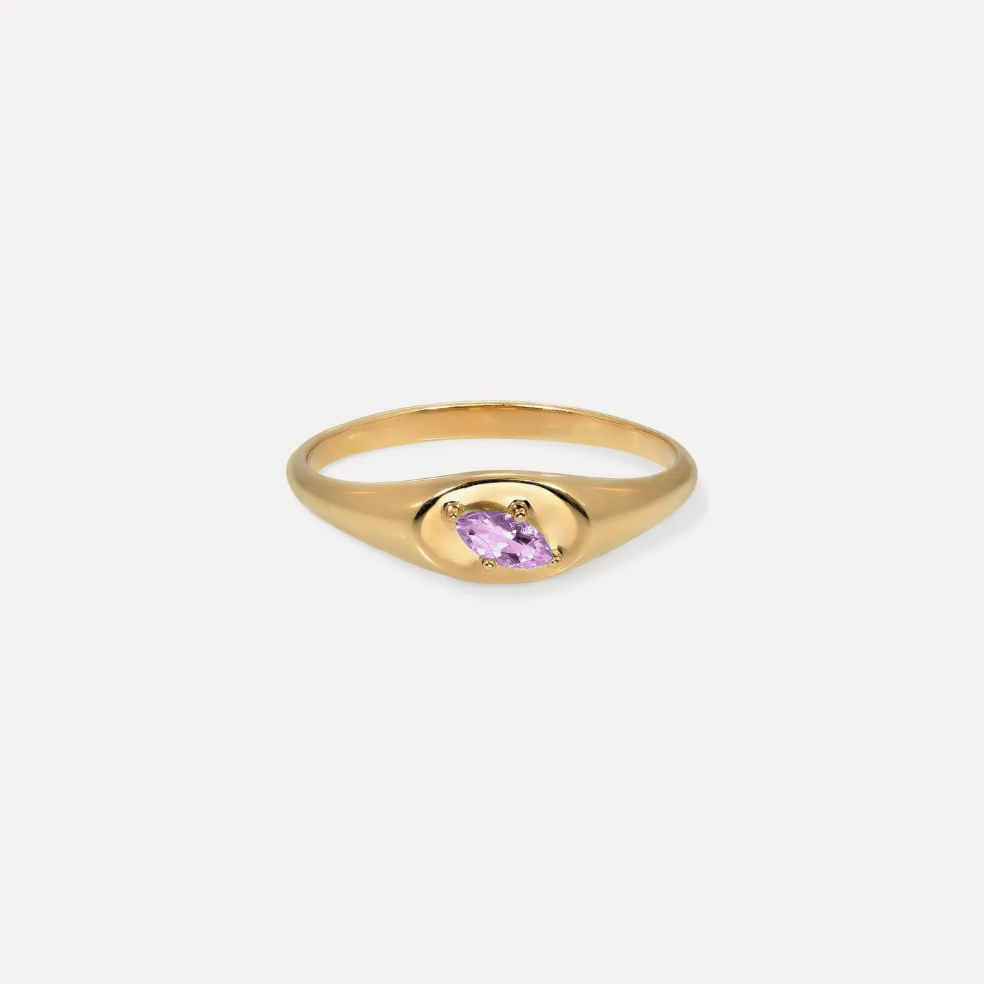 Store STILNEST Amethyst Navette Platform Siegelring