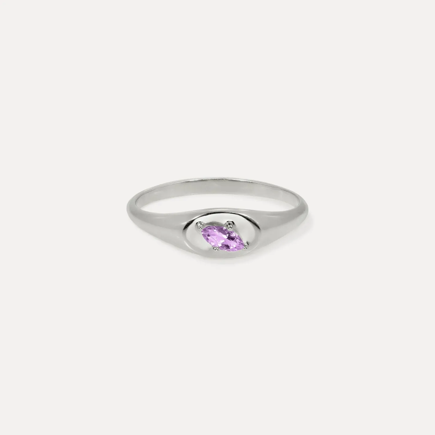 Store STILNEST Amethyst Navette Platform Siegelring