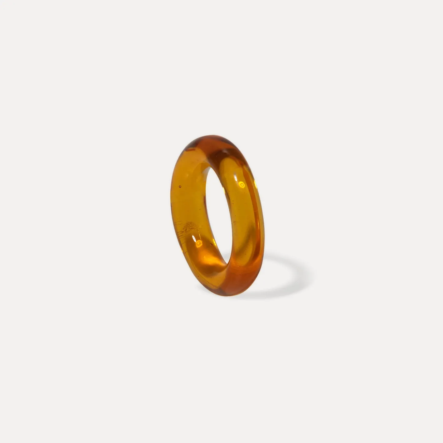 Hot STILNEST Anello Murano Glas Dotted Karamell - Single