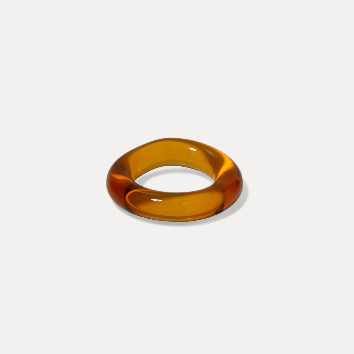 Hot STILNEST Anello Murano Glas Dotted Karamell - Single