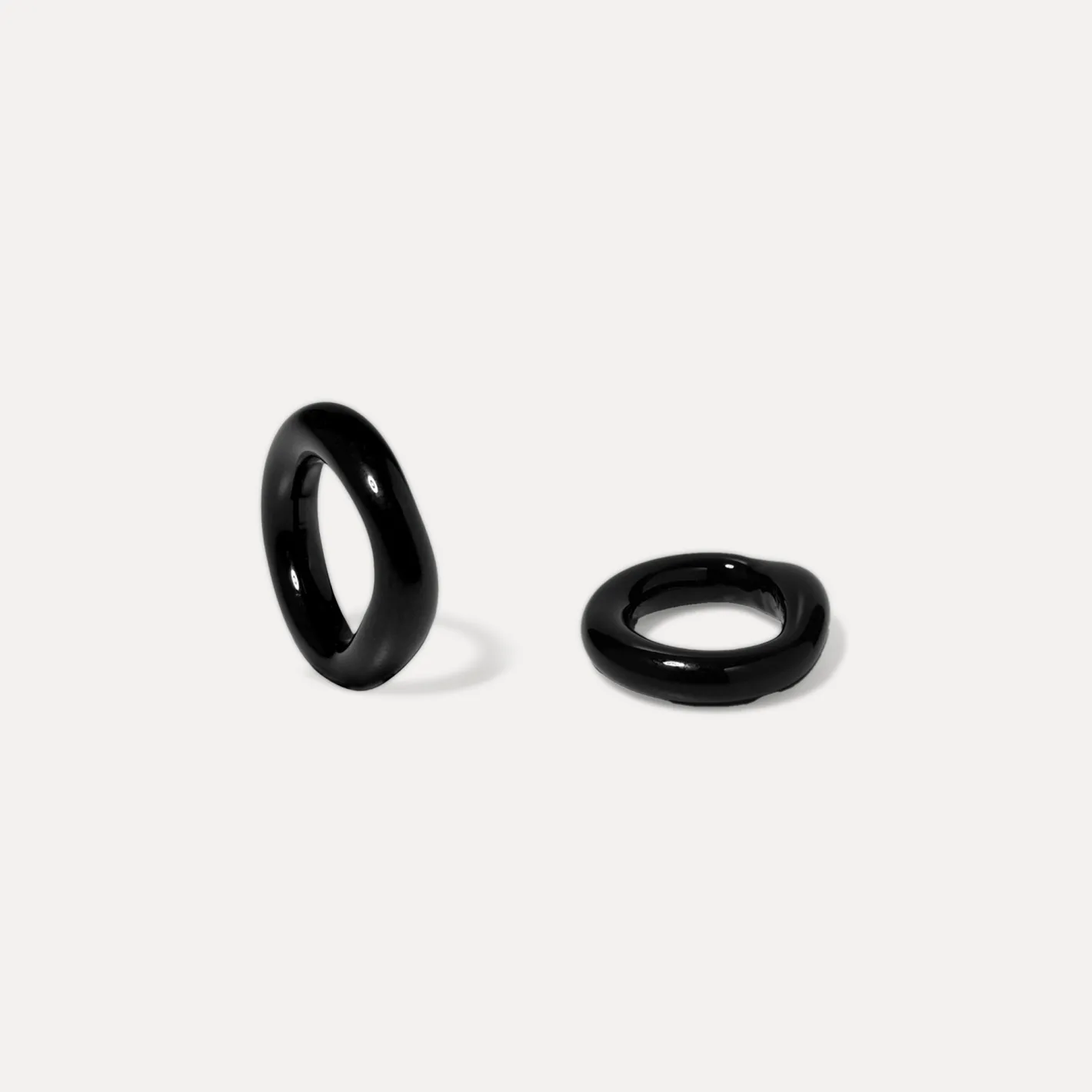 Shop STILNEST Anello Murano Glas Schwarz