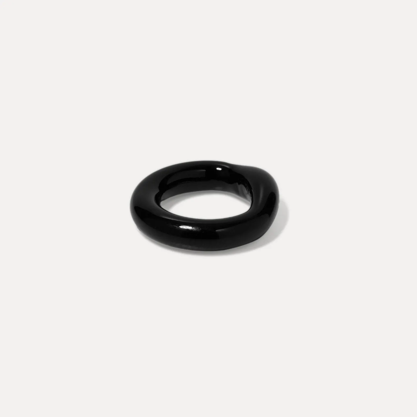 Shop STILNEST Anello Murano Glas Schwarz - Single