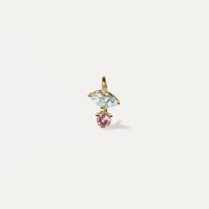 Cheap STILNEST Aquamarin & Rosa Turmalin Joy Anhänger | 585 Gold