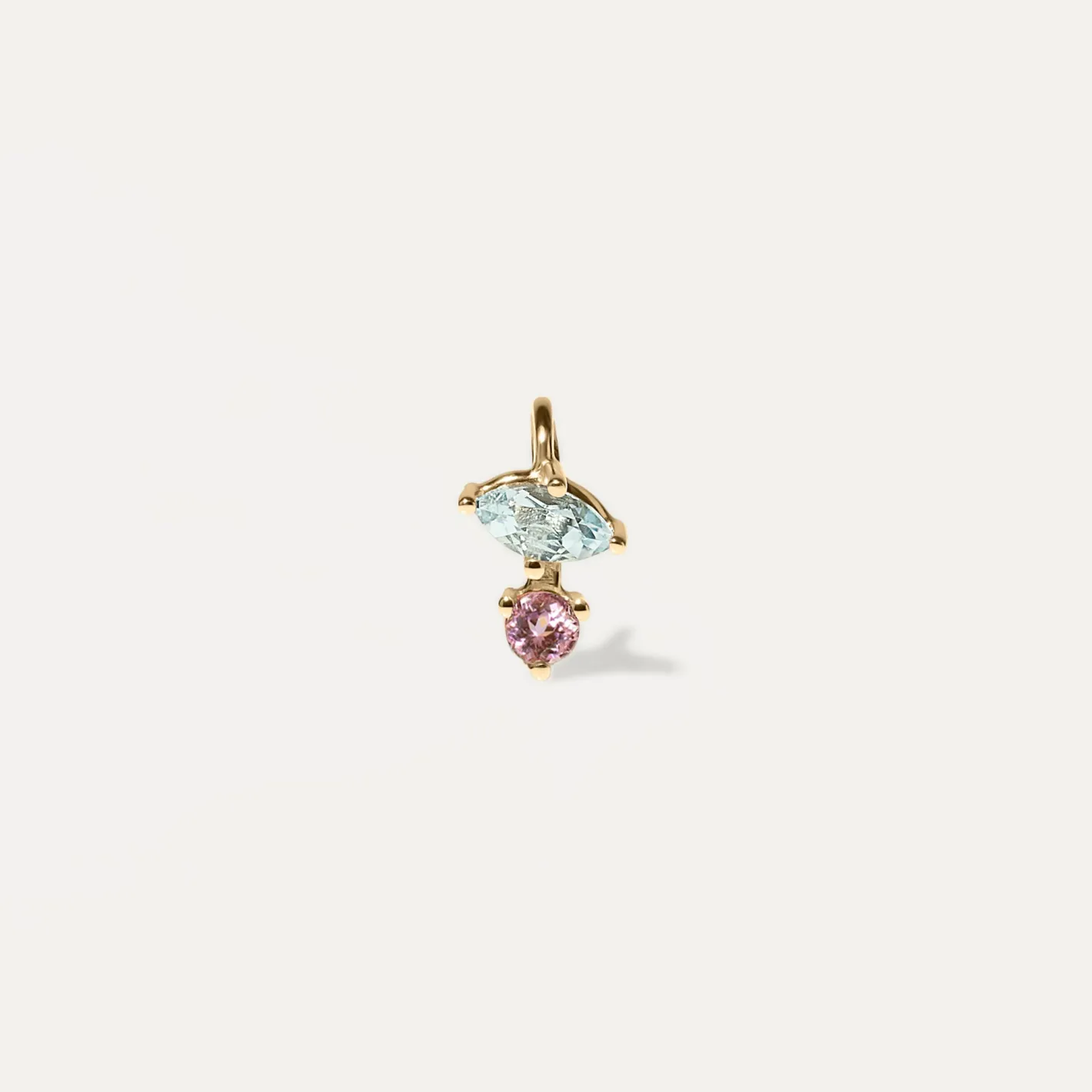 Cheap STILNEST Aquamarin & Rosa Turmalin Joy Anhänger | 585 Gold