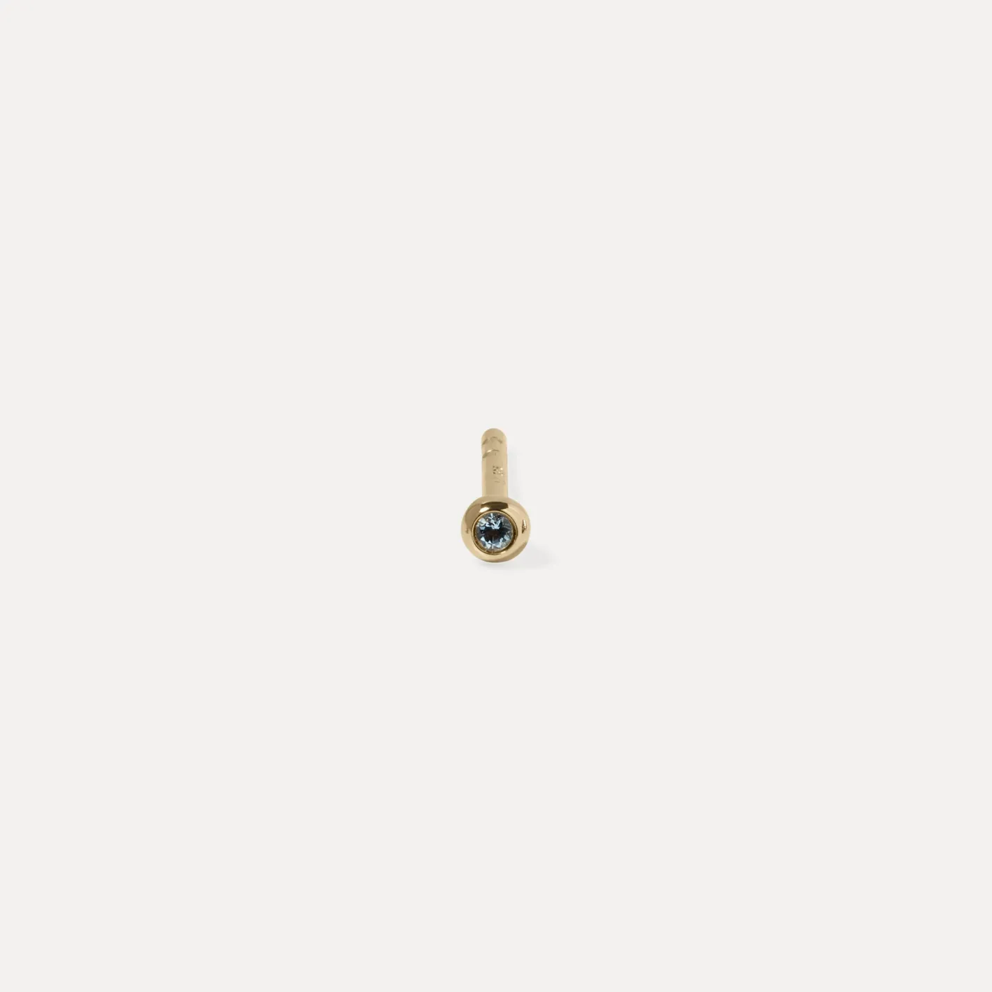 Cheap STILNEST Aquamarin Brilliant Dot Ohrstecker Ohrringe - Single | 585 Gold