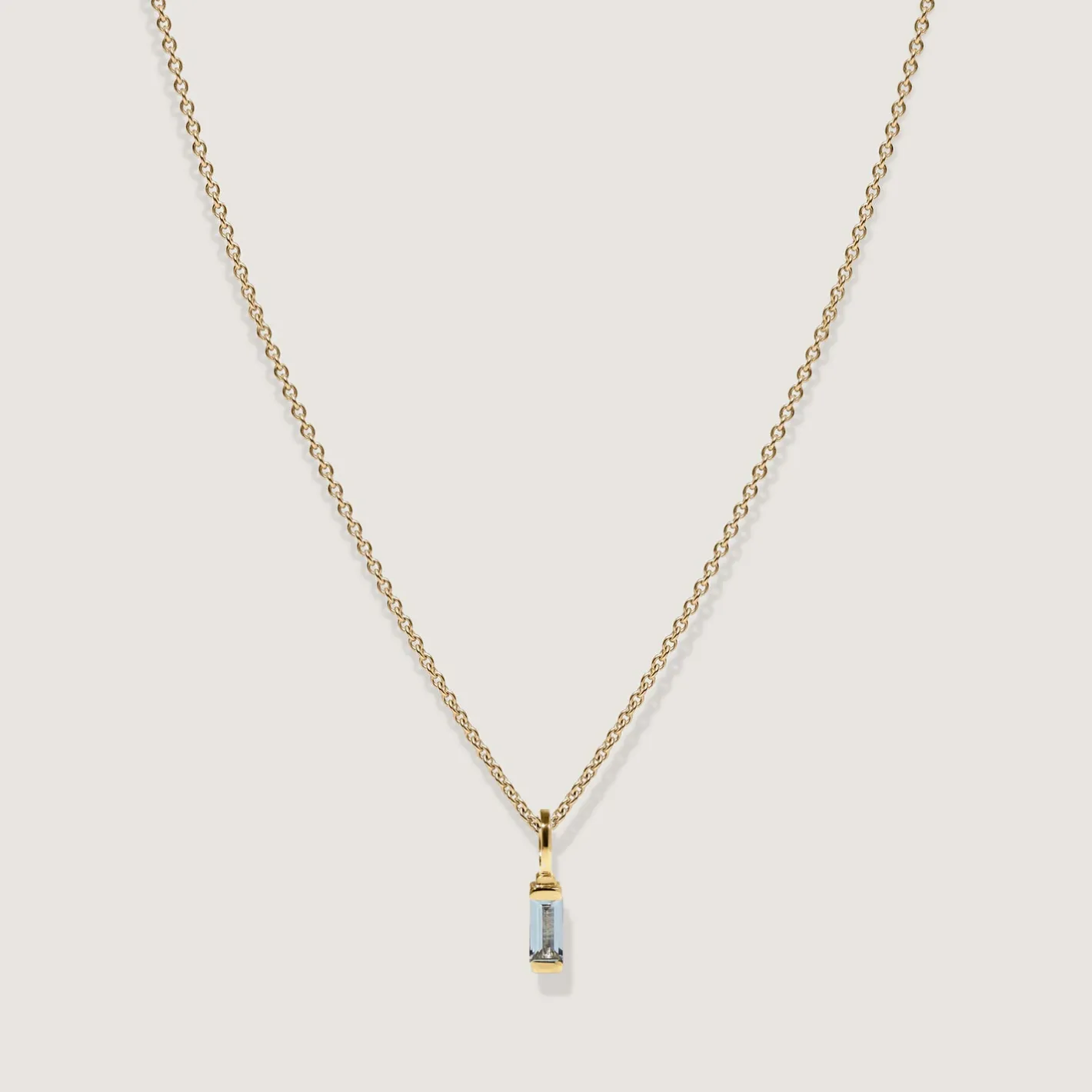 Cheap STILNEST Aquamarin Retro Kette | 585 Gold