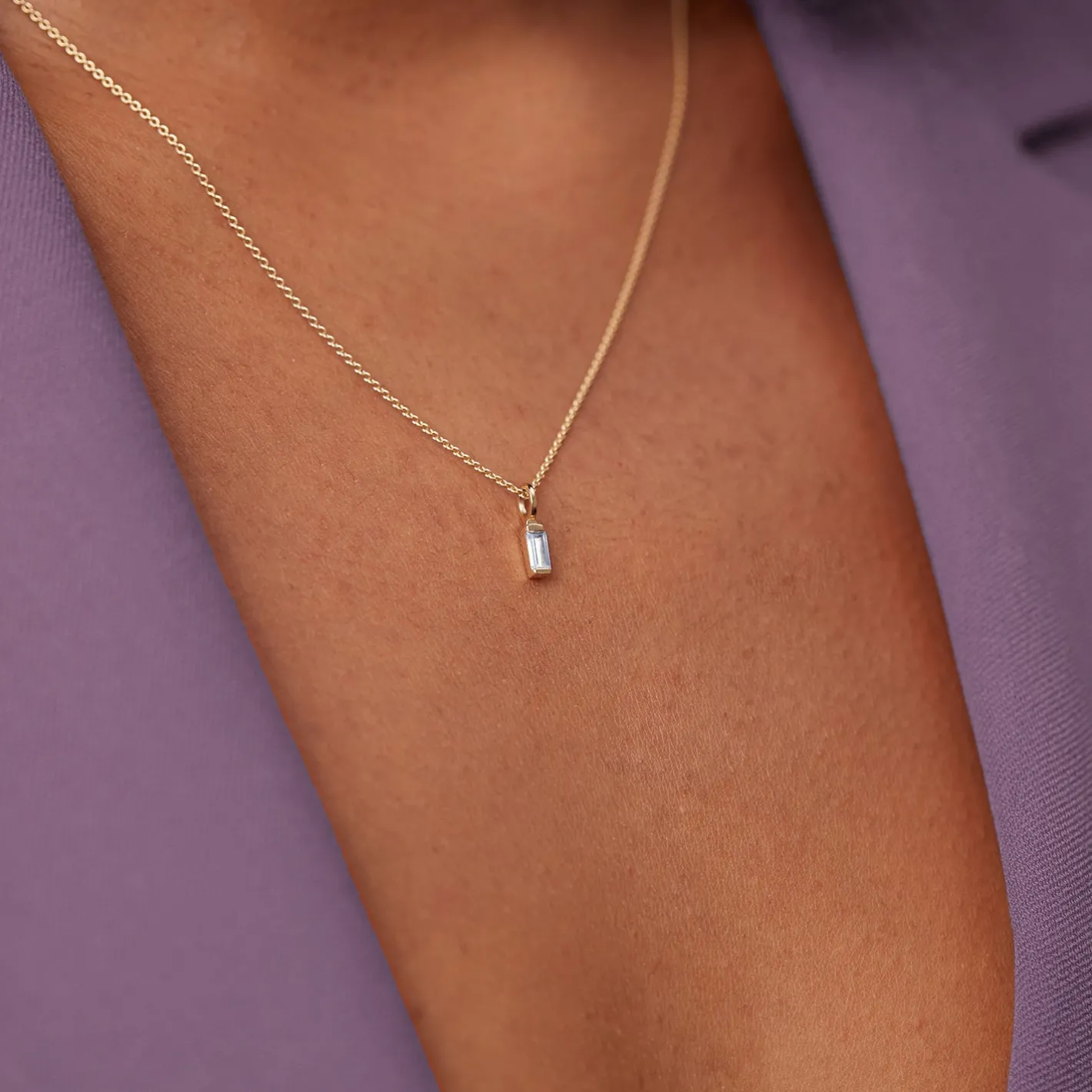 Cheap STILNEST Aquamarin Retro Kette | 585 Gold
