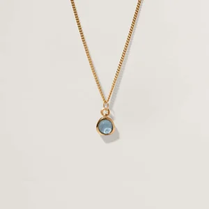 Sale STILNEST Aquamarin Stone Fluid Kette