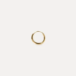 Best STILNEST Basic Creolen Ohrringe - Single | 585 Gold