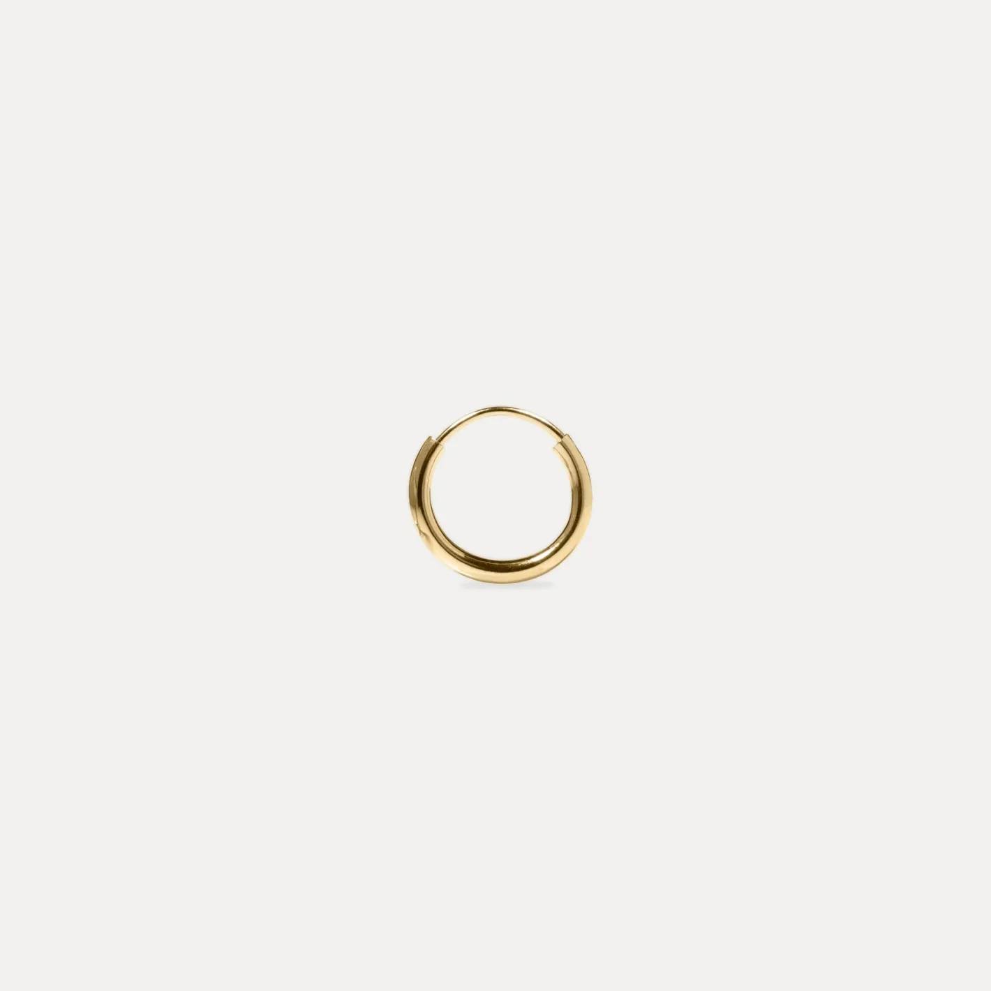 Best STILNEST Basic Creolen Ohrringe - Single | 585 Gold