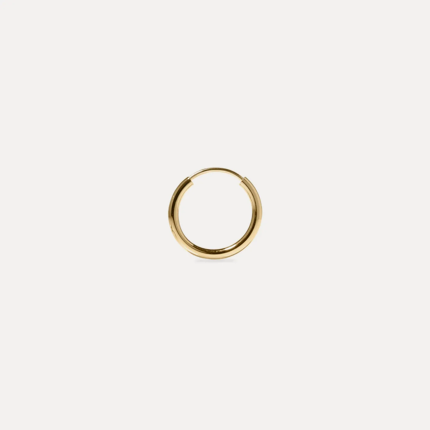 Best STILNEST Basic Creolen Ohrringe - Single | 585 Gold