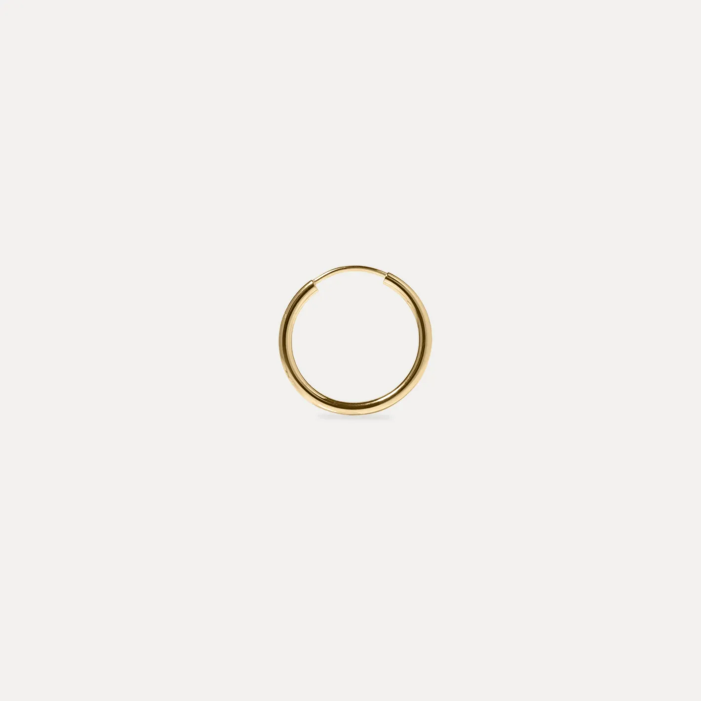 Best STILNEST Basic Creolen Ohrringe - Single | 585 Gold