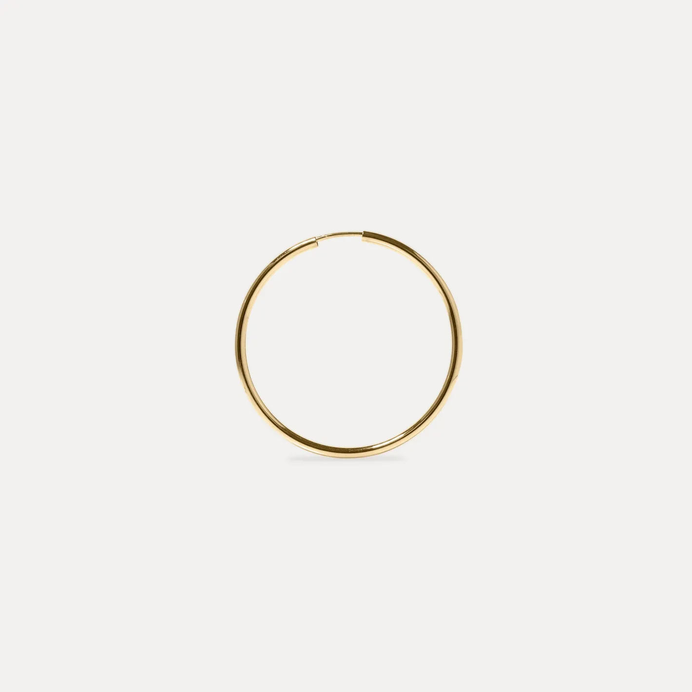 Best STILNEST Basic Creolen Ohrringe - Single | 585 Gold