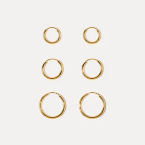 Clearance STILNEST Basic Trio Creolen Ohrringe