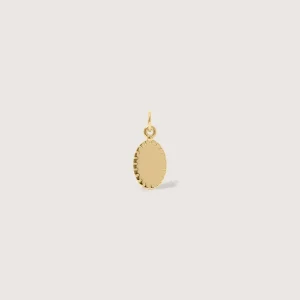 Cheap STILNEST Biscuit Tag Anhänger - Oval | 585 Gold