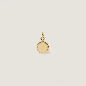 New STILNEST Biscuit Tag Anhänger - Round | 585 Gold
