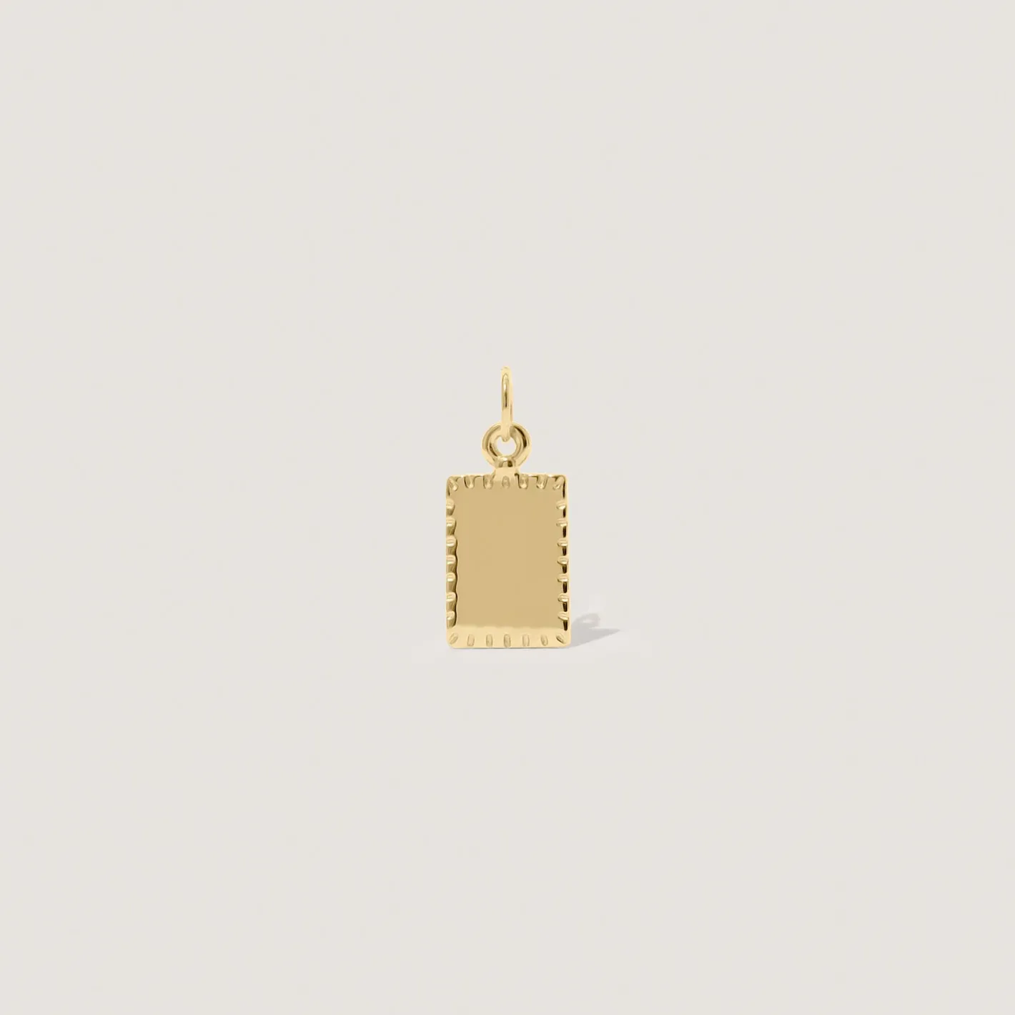 Flash Sale STILNEST Biscuit Tag Anhänger - Square | 585 Gold