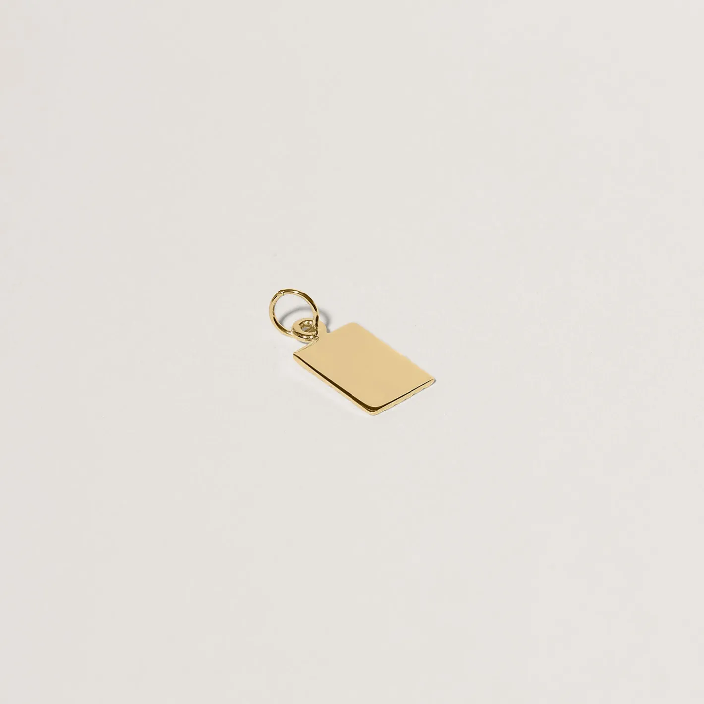 Flash Sale STILNEST Biscuit Tag Anhänger - Square | 585 Gold