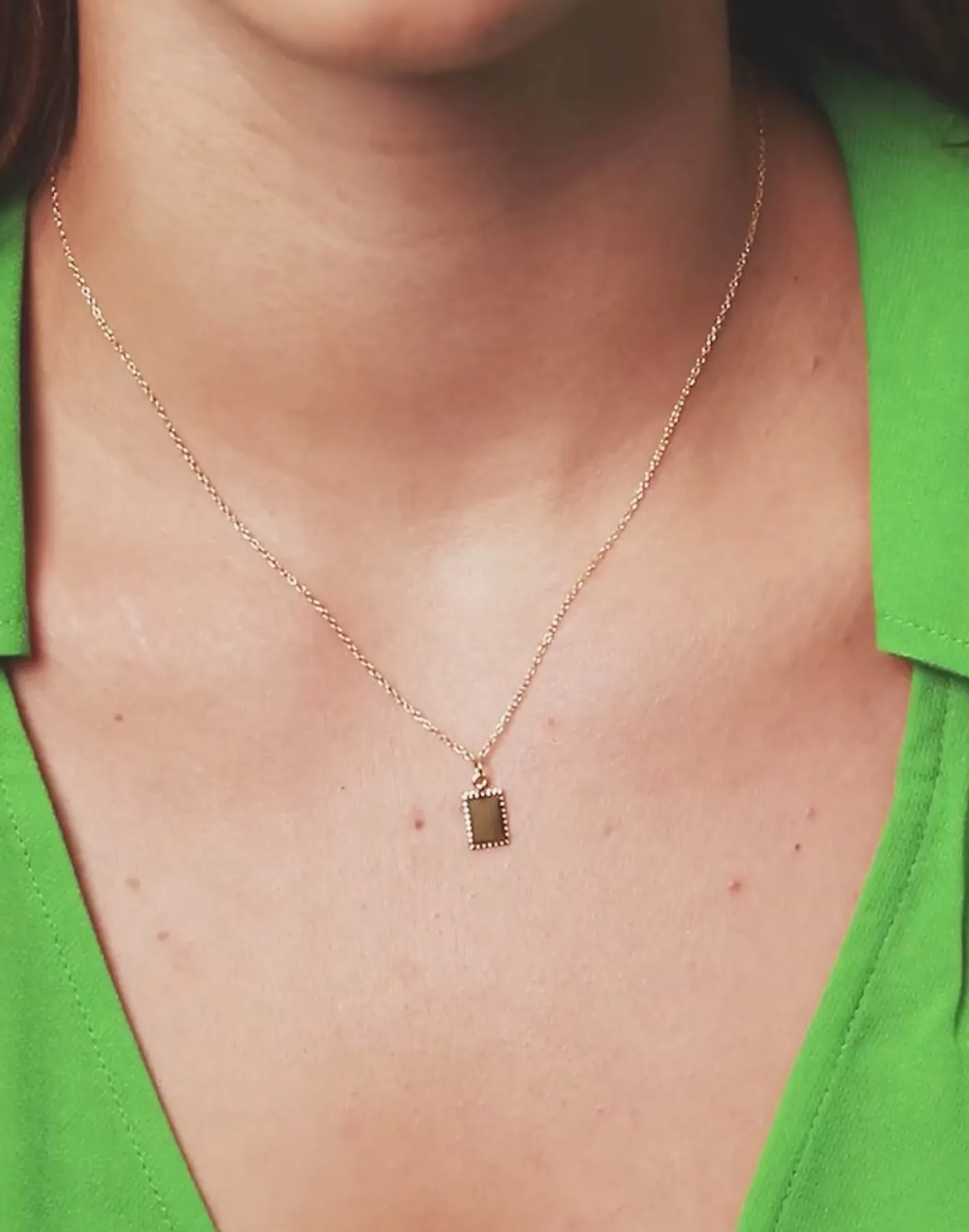 Flash Sale STILNEST Biscuit Tag Anhänger - Square | 585 Gold