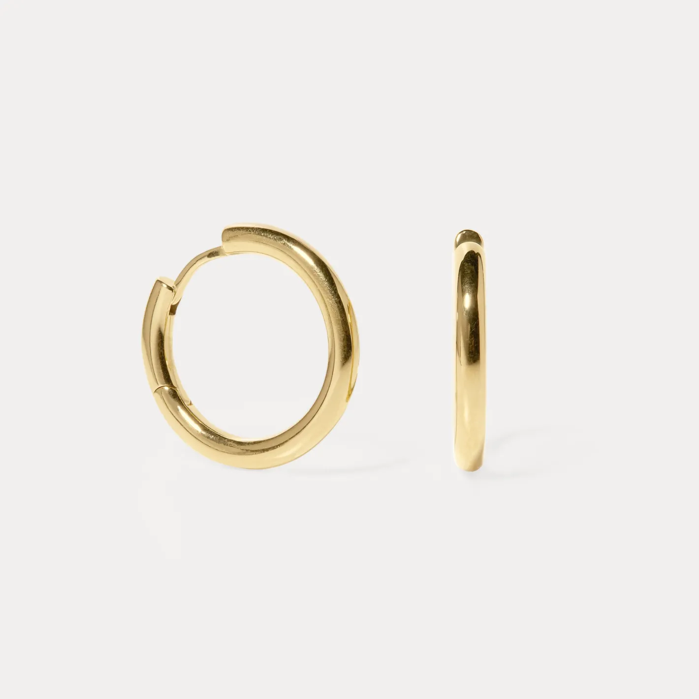 Hot STILNEST Bold Creolen Ohrringe | 585 Gold