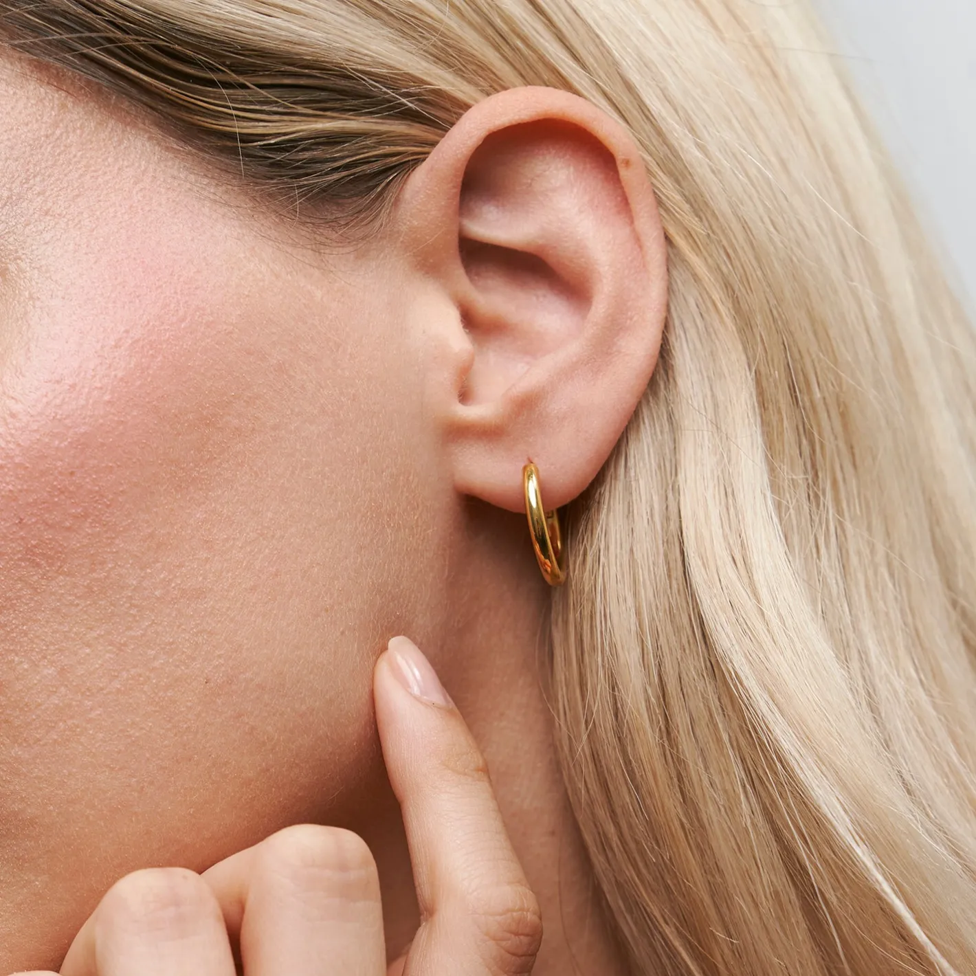 Hot STILNEST Bold Creolen Ohrringe | 585 Gold