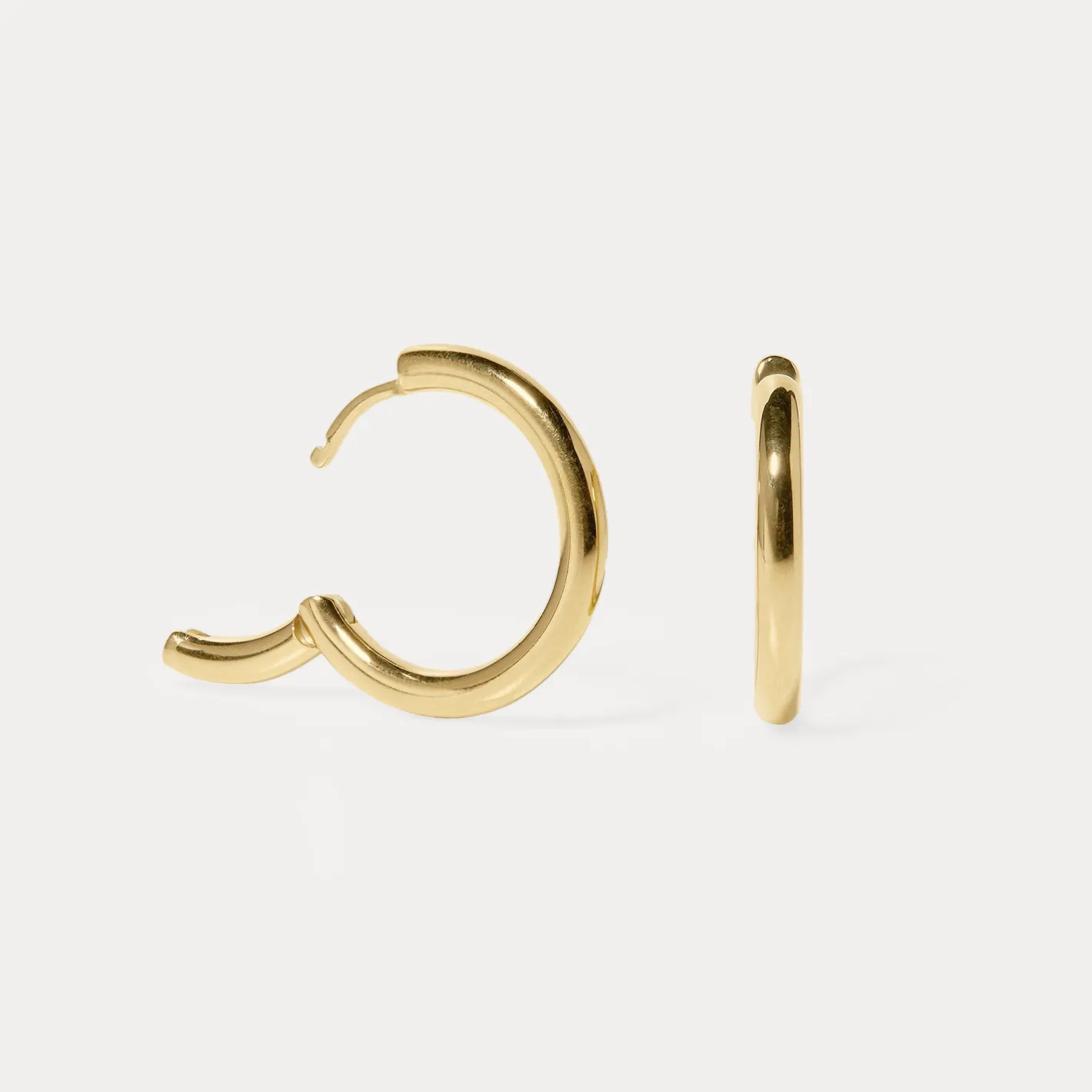 Hot STILNEST Bold Creolen Ohrringe | 585 Gold