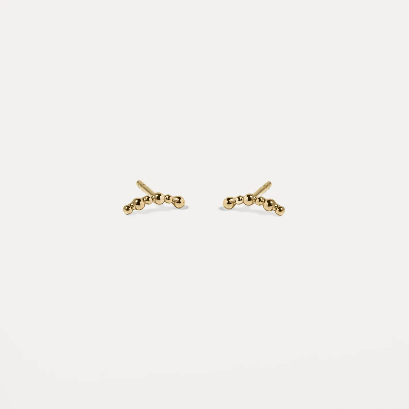 New STILNEST Bubble Bar Ohrstecker Ohrringe | 585 Gold