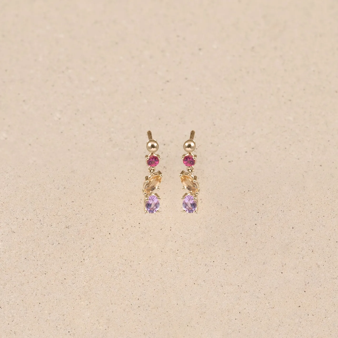 Clearance STILNEST Chroma Ohrhänger | 585 Gold
