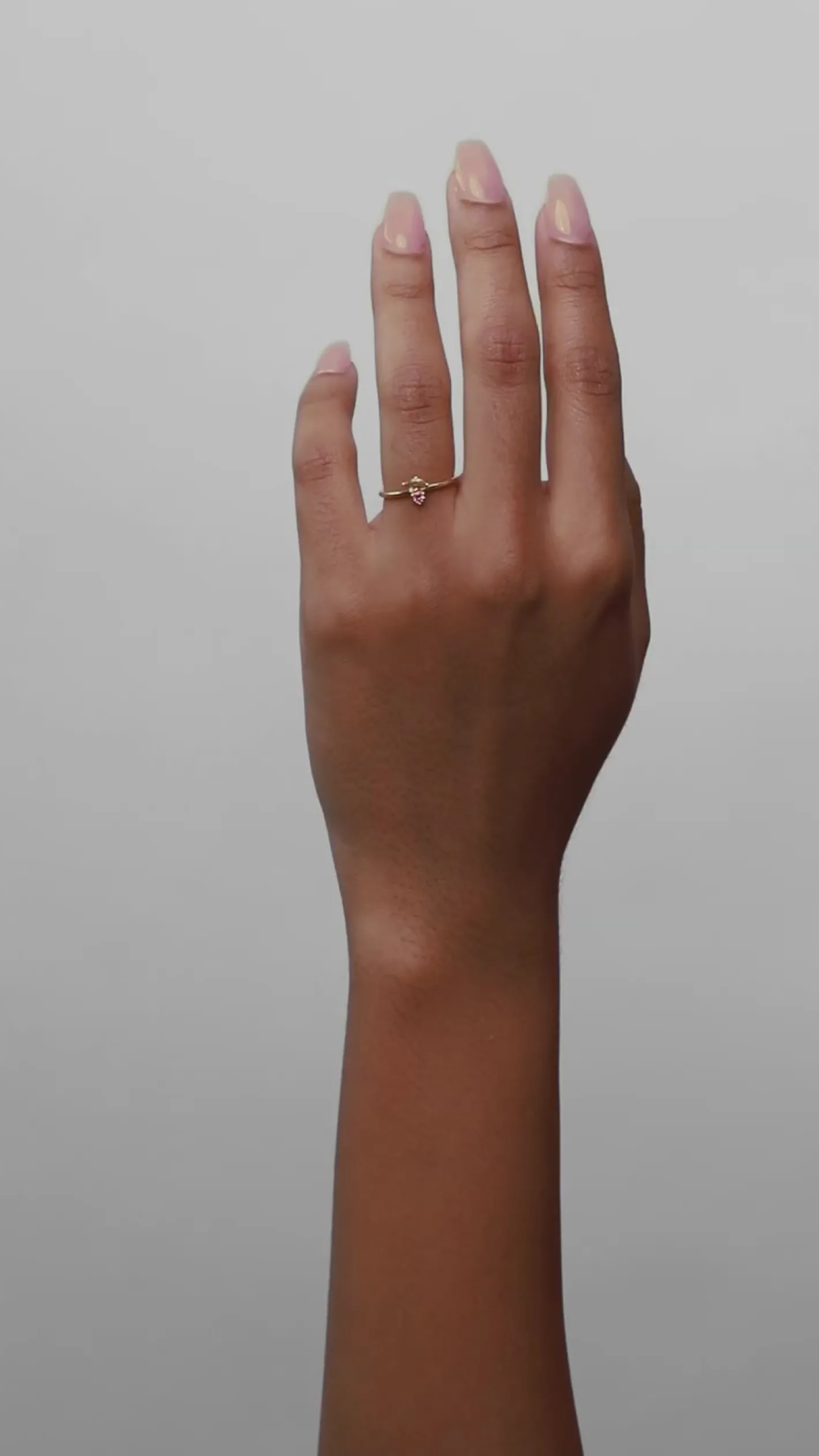 Best STILNEST Citrin & Rosa Turmalin Joy Solitär Ring | 585 Gold