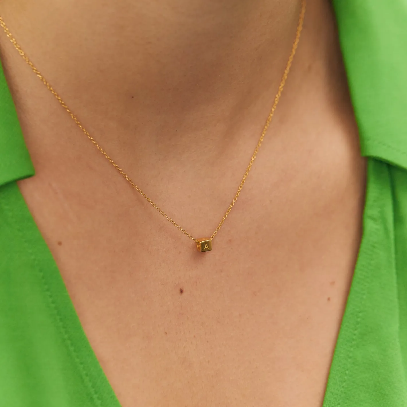 Best Sale STILNEST Cube mit Ankerkette | 585 Gold