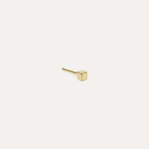 Fashion STILNEST Cube Ohrstecker Ohrringe - Single | 585 Gold