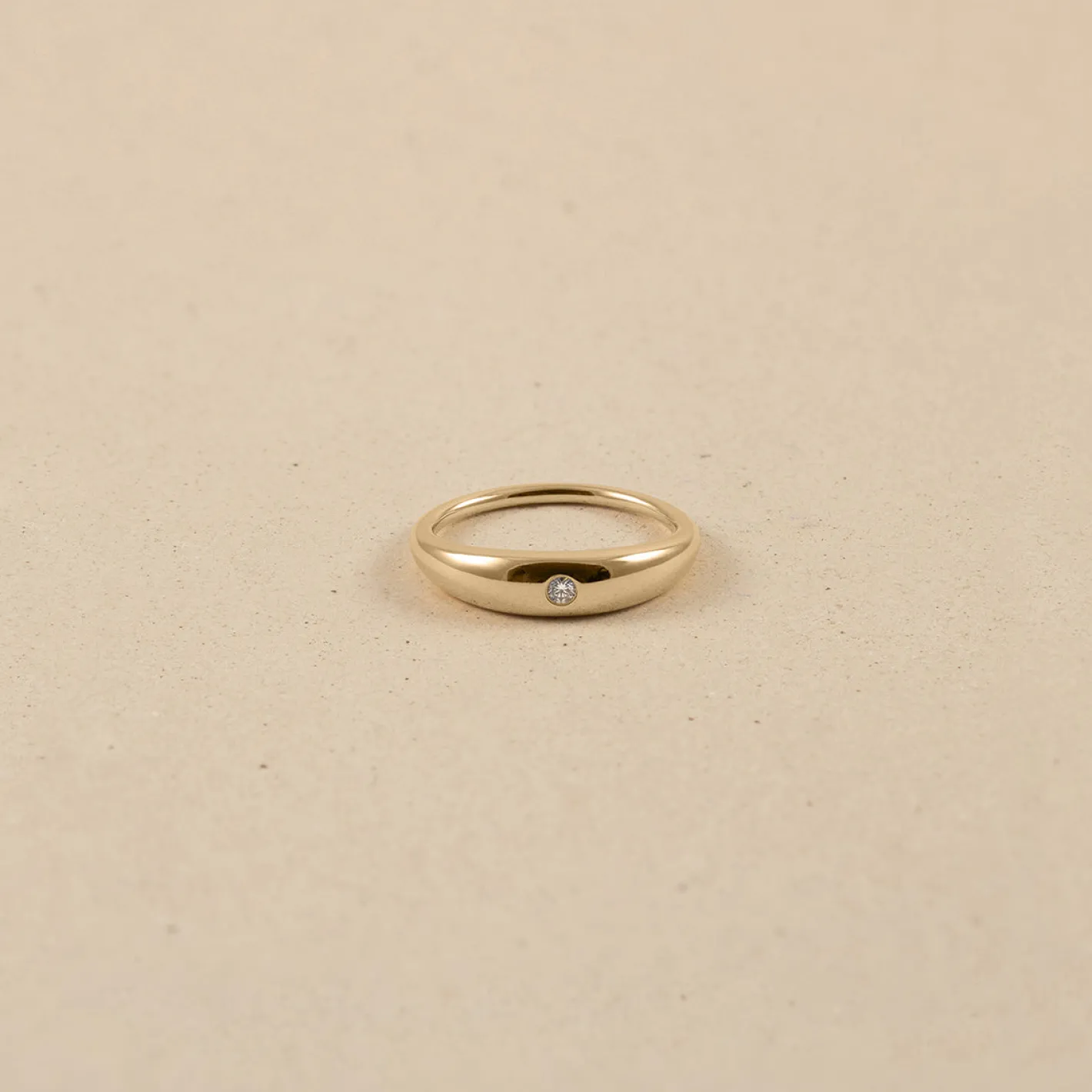 Hot STILNEST Diamant Bombé Bold Ring | 585 Gold