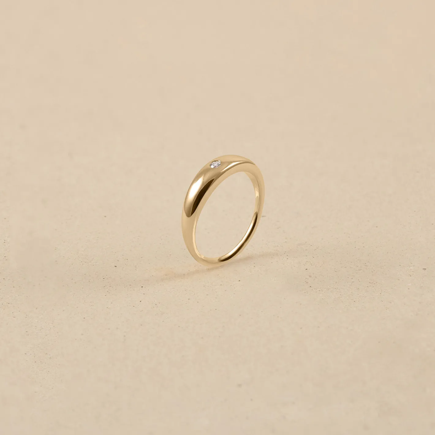 Hot STILNEST Diamant Bombé Bold Ring | 585 Gold