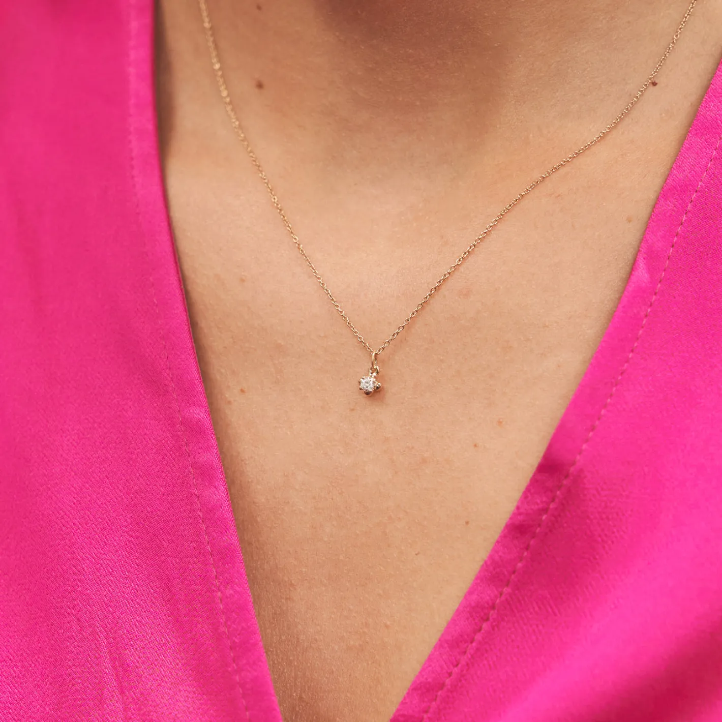 Best STILNEST Diamant Lux Anhänger | 585 Gold