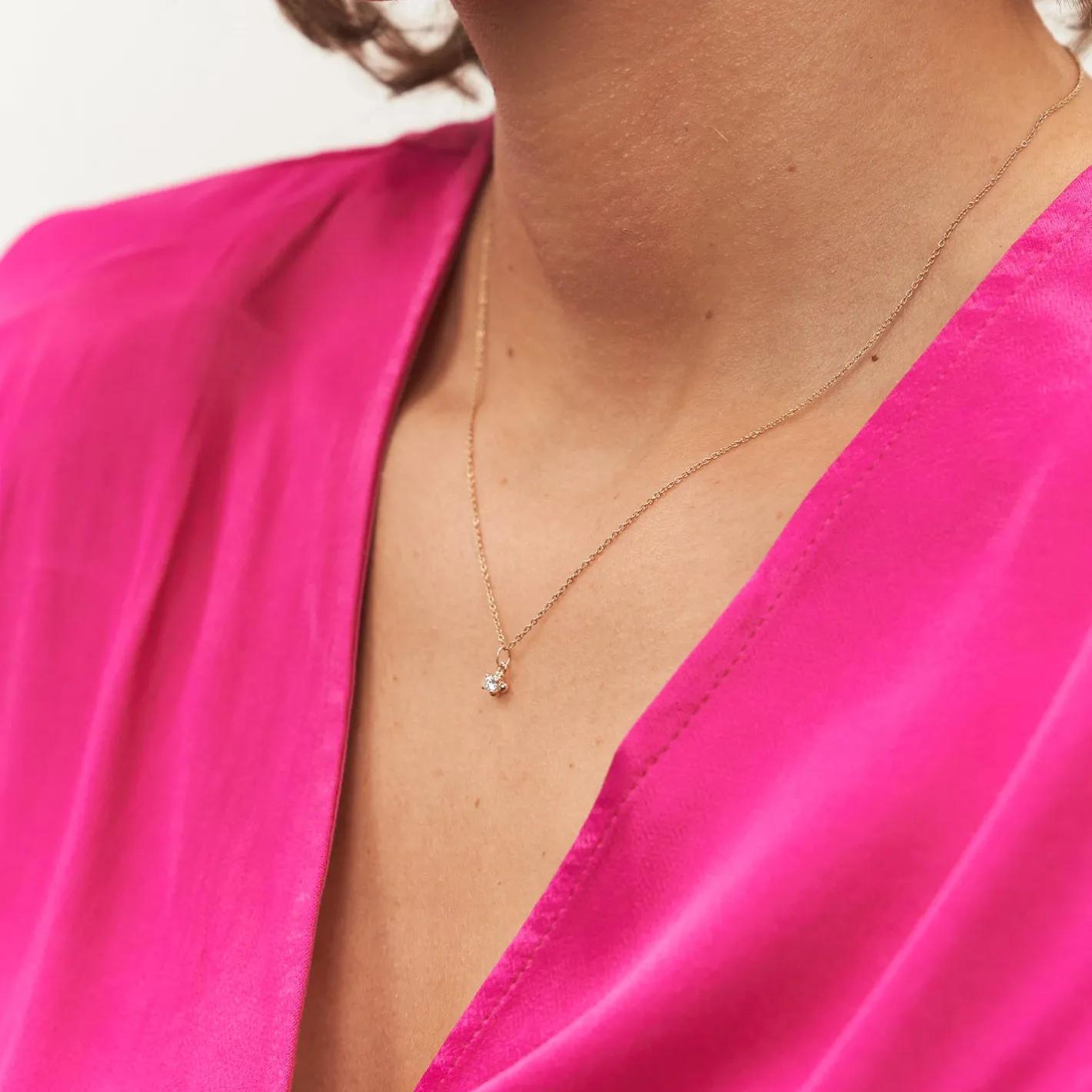 Best STILNEST Diamant Lux Anhänger | 585 Gold