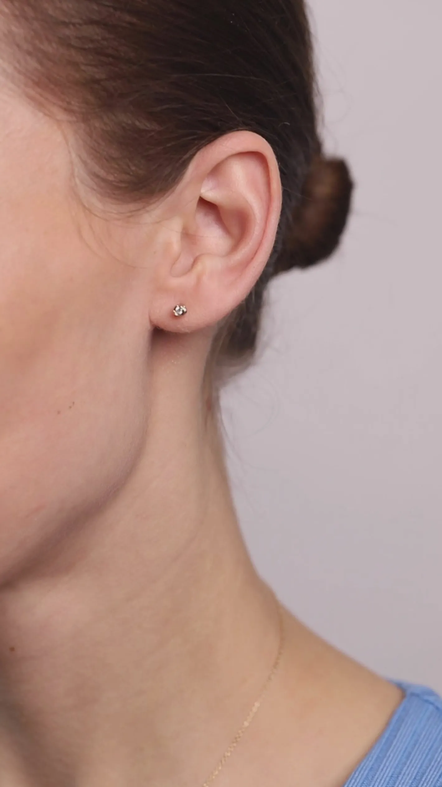 Store STILNEST Diamant Mater Ohrstecker Ohrringe | 585 Gold