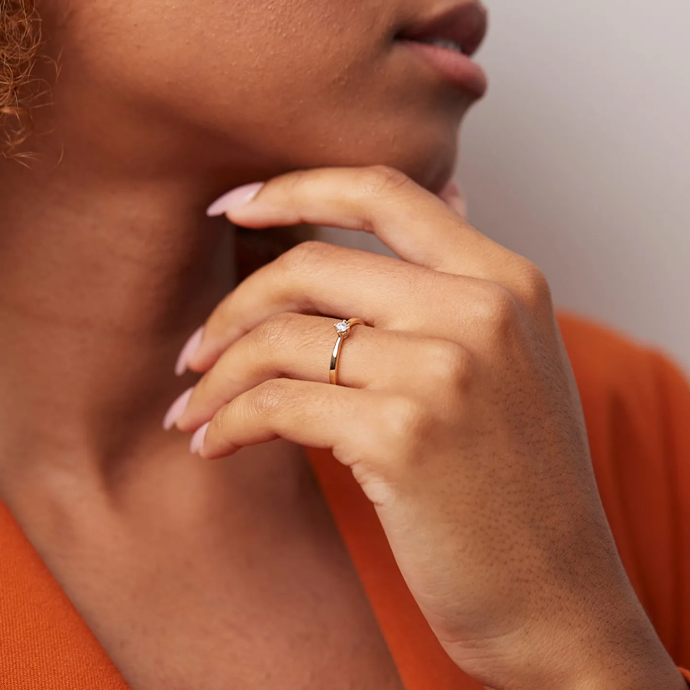 Outlet STILNEST Diamant Solitär Engagement Ring | 585 Gold