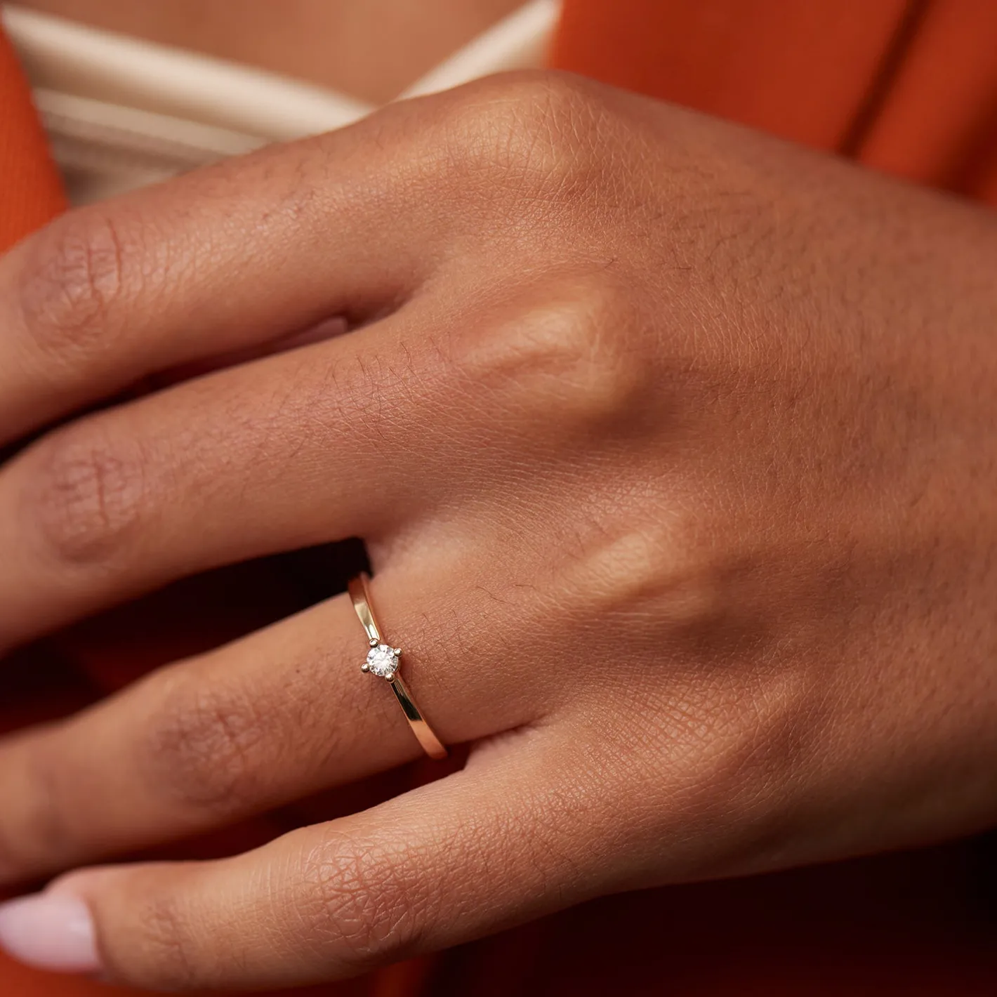 Outlet STILNEST Diamant Solitär Engagement Ring | 585 Gold
