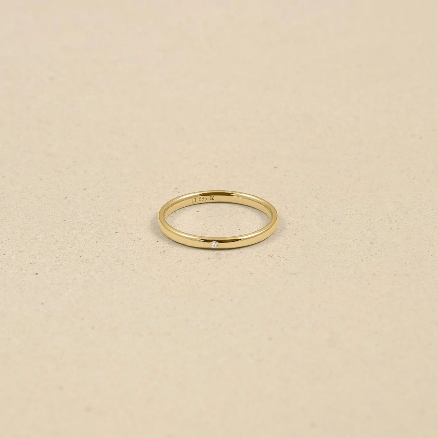 Fashion STILNEST Diamant Solo Fair Band | 585 Gold