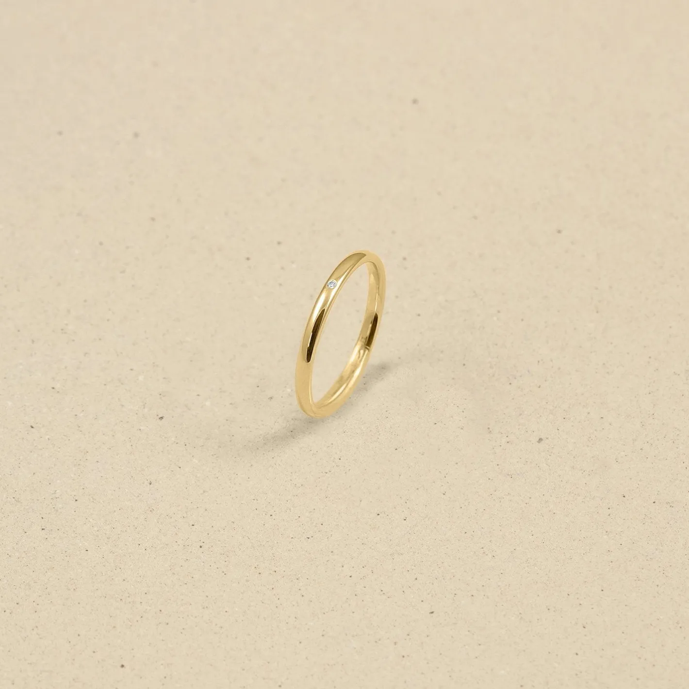 Fashion STILNEST Diamant Solo Fair Band | 585 Gold