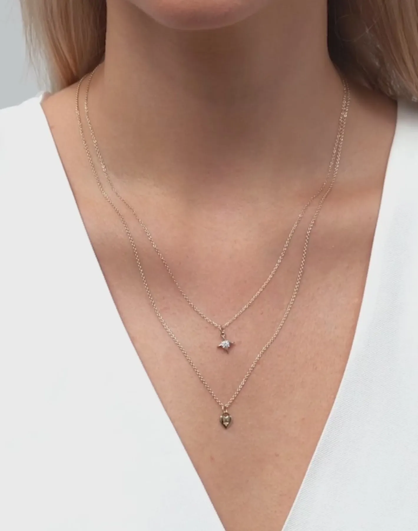 Clearance STILNEST Diamant Stella Star Kette | 585 Gold