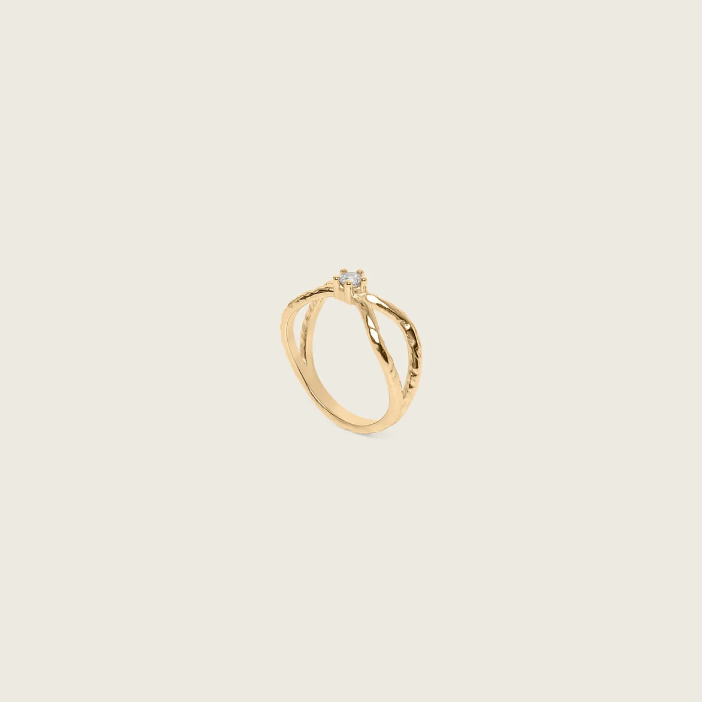 Shop STILNEST Diamant Textured Engagement Ring | 585 Gold