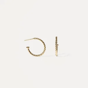 Shop STILNEST Dune Creolen Ohrringe | 585 Gold