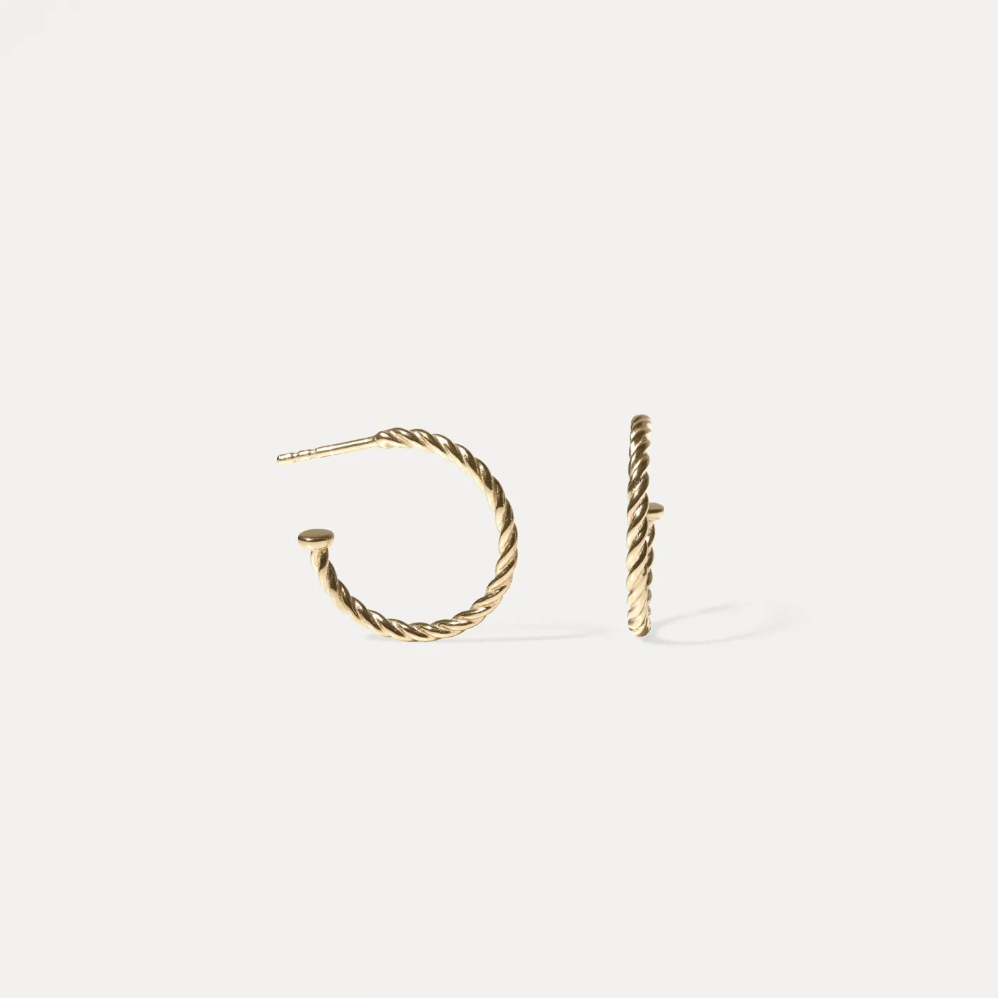 Shop STILNEST Dune Creolen Ohrringe | 585 Gold
