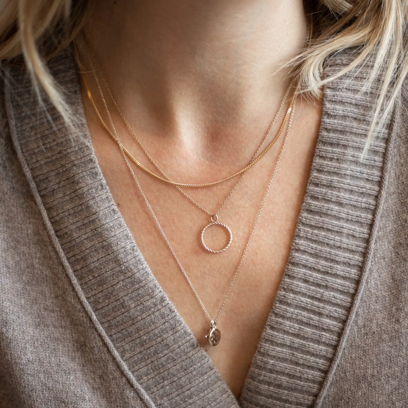 Clearance STILNEST Dune Kette | 585 Gold