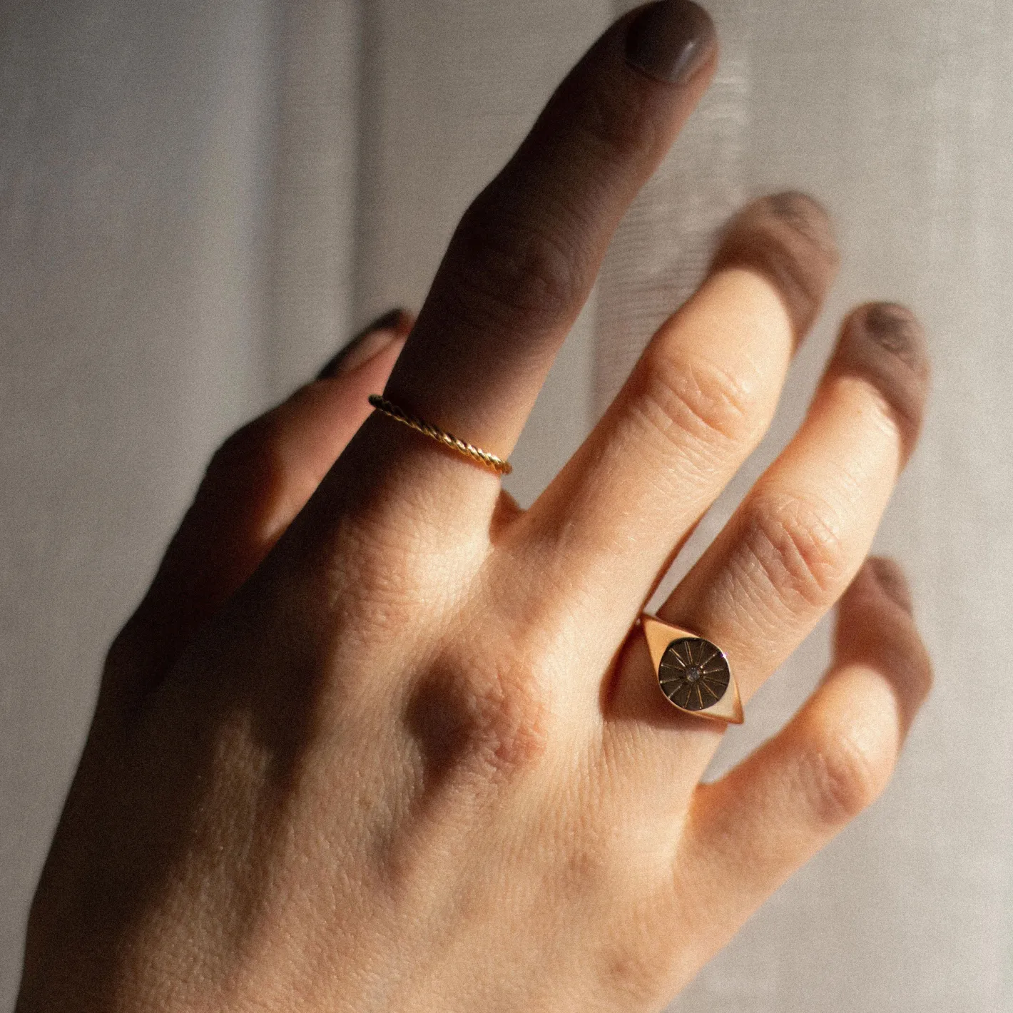 New STILNEST Dune Ring | 585 Gold