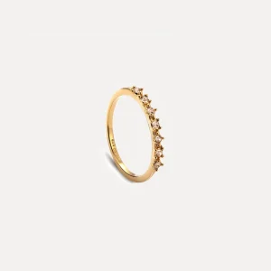 Sale STILNEST Dunkelgelbe Kristalle Color Delight Ring